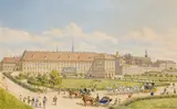 Franz Alt, The imperial carriage in front of the Viennese Hofburg