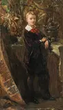 Hugo Charlemont, Portrait of a boy, 1882, oil on panel