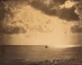 Gustave Le Gray, Brick au clair de lune, 1856/57, albumen print on paper on original cardboard; framed