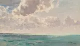 Alfred Zoff, Storm clouds (sea study), 1897, oil on canvas on cardboard; framed