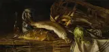 Olga Wisinger-Florian, Still life with fish, 1882, oil on canvas; framed