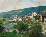 Hans Tichy, Murau (Styria), c. 1897, oil on canvas; framed