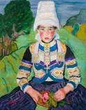 Helene Funke, Breton girl, 1906-1913, oil on canvas; framed