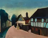 Josef Dobrowsky, Village street in Egerland
