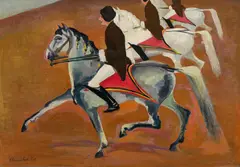 Arnold Clementschitsch, Spanish Riding School, c. 1920, oil on canvas; framed