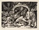 Albert Birkle, Die Mutter, charcoal on paper; unframed