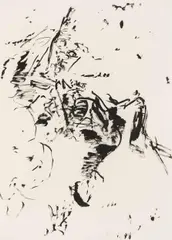 Wie eine Landschaft by Max Weiler, 1965, India ink on paper; framed, sold Dec 2024