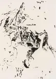 Max Weiler, Wie eine Landschaft, 1965, India ink on paper; framed