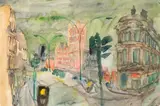 Kurt Moldovan, London, 1971, watercolour on paper