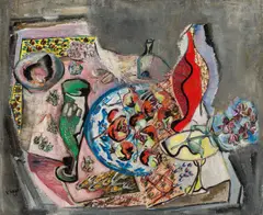Victor Bauer, Still life, 1946, oil on canvas; framed