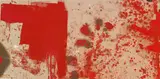 Hermann Nitsch, Aktionsrelikt, 1987, oil and blood on linen, mounted on canvas; unframed