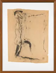 Günter Brus, Untitled (action drawing), 1965, graphite on paper; unframed