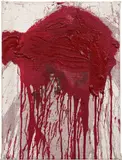 Hermann Nitsch, Untitled (Bulk Picture), 2005, acrylic on jute; unframed
