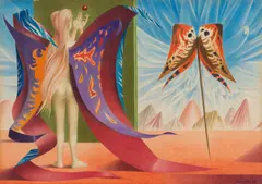 Wolfgang Hutter, Untitled, 1966, watercolour on paper; framed