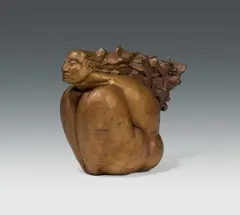 Wander Bertoni, Hockende Windfrau, 1981, bronze