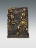 Alfred Hrdlicka, Der Tod und das Mädchen, 1972, bronze, patinated