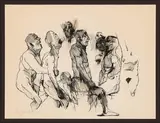 Alfred Hrdlicka, Untitled, 1970, India ink on paper; framed