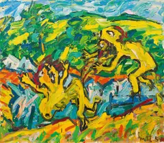 Otto Muehl, Untitled, 1984, oil on canvas; unframed
