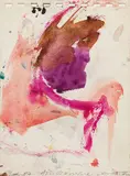 Martha Jungwirth, Untitled, 1997, watercolour on paper; framed