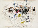 Hans Staudacher, Untitled, 1978, mixed media on paper; unframed