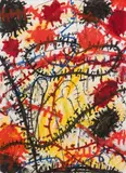 Gunter Damisch, Untitled, 1993, mixed media on paper; framed