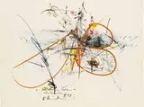 Hans Staudacher, Oktober in Wien ohne Revolution, 1978, mixed media on paper; unframed