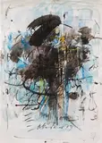 Hans Staudacher, Untitled, 1979, mixed media on paper; framed