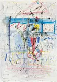 Hans Staudacher, Untitled, 1995, mixed media on paper; framed