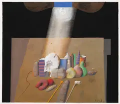 Karl Korab, Untitled, 1969, mixed media on paper; framed