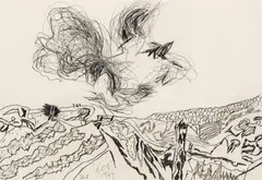 Karl Anton Fleck, Untitled, 1979, graphite on paper; unframed
