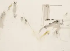 Herwig Zens, Untitled, 1973, mixed media on paper; unframed