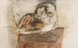 Markus Vallazza, Sketch to Gargantua, 1973, mixed media on paper; framed