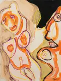 Karel Appel, Untitled, 1973, mixed media on paper; framed