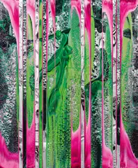 Stanley W. Casselman, Frequency - A2M, 2016, acrylic on polyester fabric; unframed