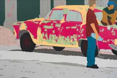 Judith Horvatits, Untitled (Cuban car), 2004, acrylic on canvas; unframed