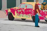 Judith Horvatits, Untitled (Cuban car), 2004, acrylic on canvas; unframed