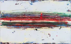 Drago J. Prelog, Wien-Krakau und retour, 2010, acrylic on canvas; framed