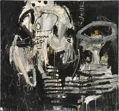 Franco Kappl, Cosmic Slop, 1991, mixed media, oil, collage on canvas; unframed