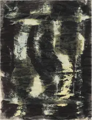 Walter Vopava, Untitled, 1991, mixed media on newspaper; framed