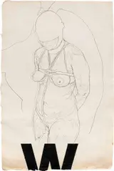 Franz Graf, Untitled, mixed media on paper; framed