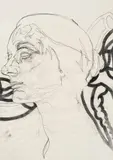 Franz Graf, Untitled, 2010, pencil, India ink on paper; framed