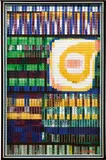 Marc Adrian, The Landscape of Vision, 1971, acrylic on canvas behind edelit-glass; framed