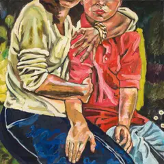 Helga Druml, Untitled, 2001, oil on canvas; unframed