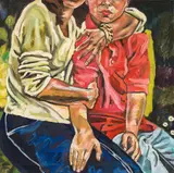 Helga Druml, Untitled, 2001, oil on canvas; unframed