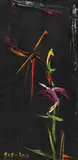 Soshana Afroyim, Abstract Flowers I, 1958, oil on canvas; framed