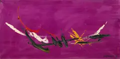 Soshana Afroyim, Flying I, 1958, oil on canvas; unframed