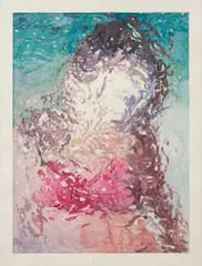 Peter Baldinger, Flash #2, 2008, watercolour on Fabriano-laid paper; framed