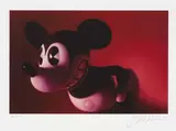 Gottfried Helnwein, Red Mouse, print; framed