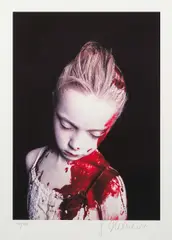 Gottfried Helnwein, The Disasters of War 13, print; framed