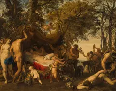 Johann Liss, The wedding of Bacchus and Ariadne, c. 1625, oil on canvas; framed